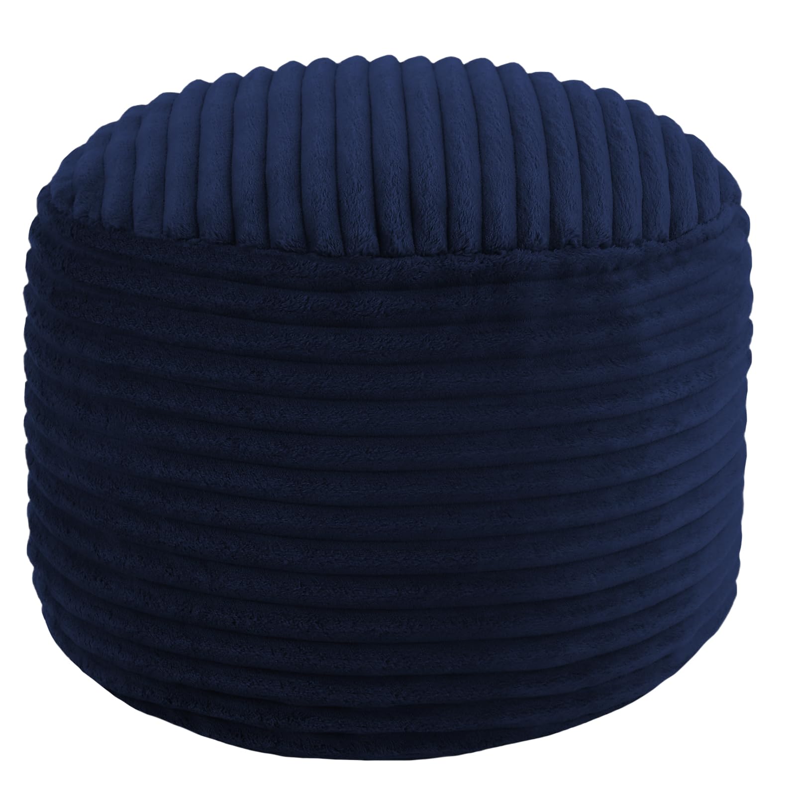 Round Pouf Ottoman Foot Rest, 20"x15"