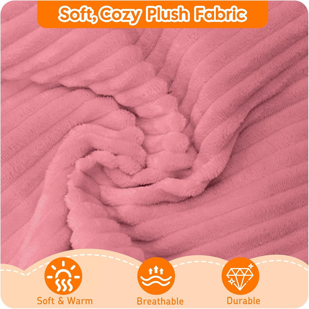 10-Piece Modular Play Couch, Pink Corduroy
