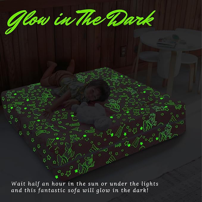Kids Play Couch Glow in Dark | GlowSofa