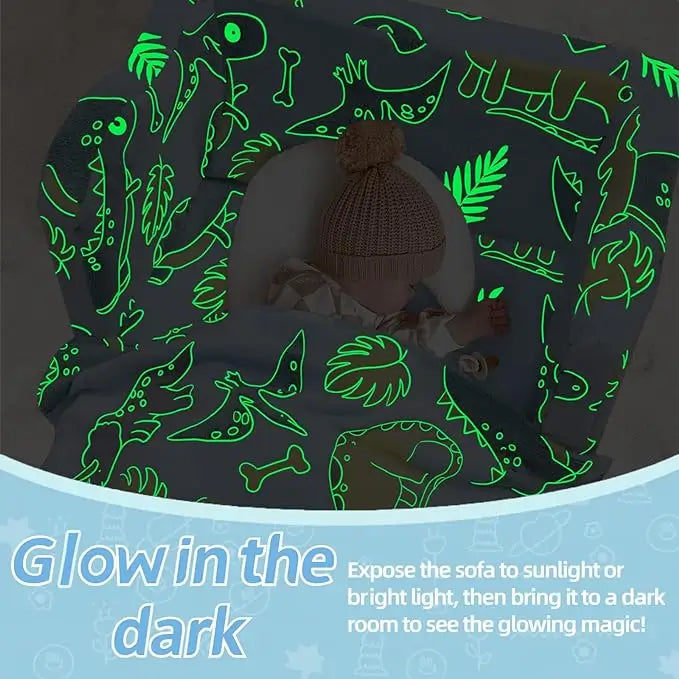 Children's Fold Out Sofa with Blanket -Glowsofa