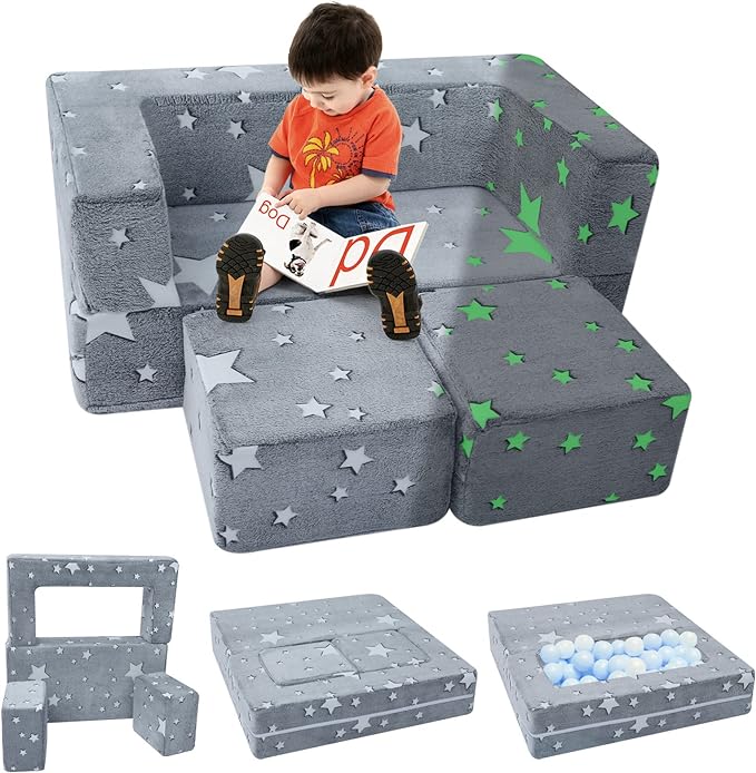 Kids Play Couch Glow in Dark | GlowSofa