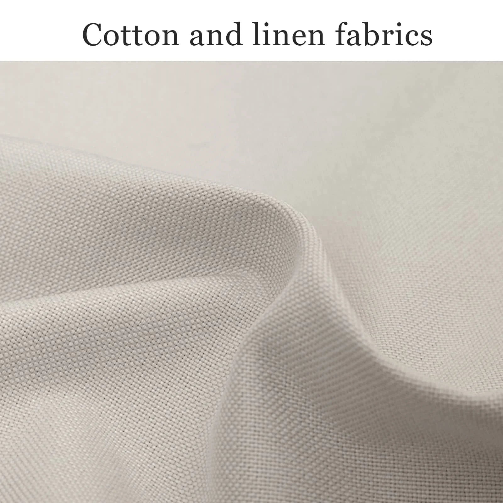 COMAX Beige Glider Rocking Chair-Cotton and Linen Fabrics display