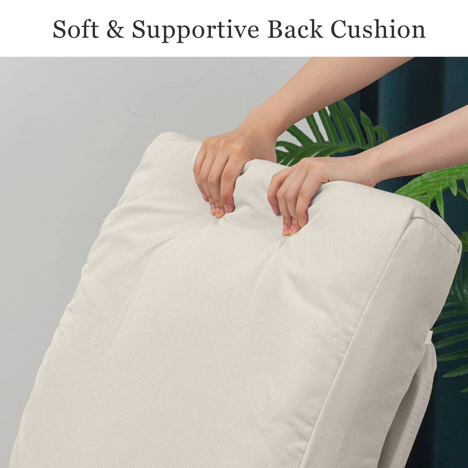 Soft & Supportive Back Cushion-Beige
