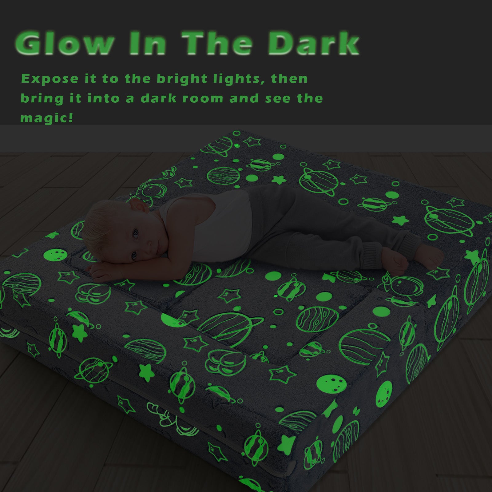 Kids Play Couch Glow in Dark | GlowSofa