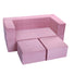Convertible Kids Modular Couch-Pink