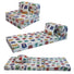 Alphabet Convertible Kids Foldable Floor MattressIGlowsofa