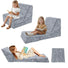 Glowsofa's Glowing Dinosaur Children's Fold Out Sofa converts to a floor lounger!