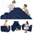 Kids climb and slide on the Glowsofa's Solid Navy Climbing Kids Play Couch
