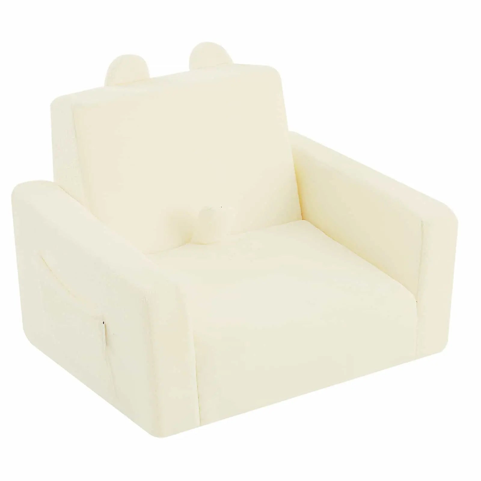 Kids Fold Out Couch-Beige|Glowsofa