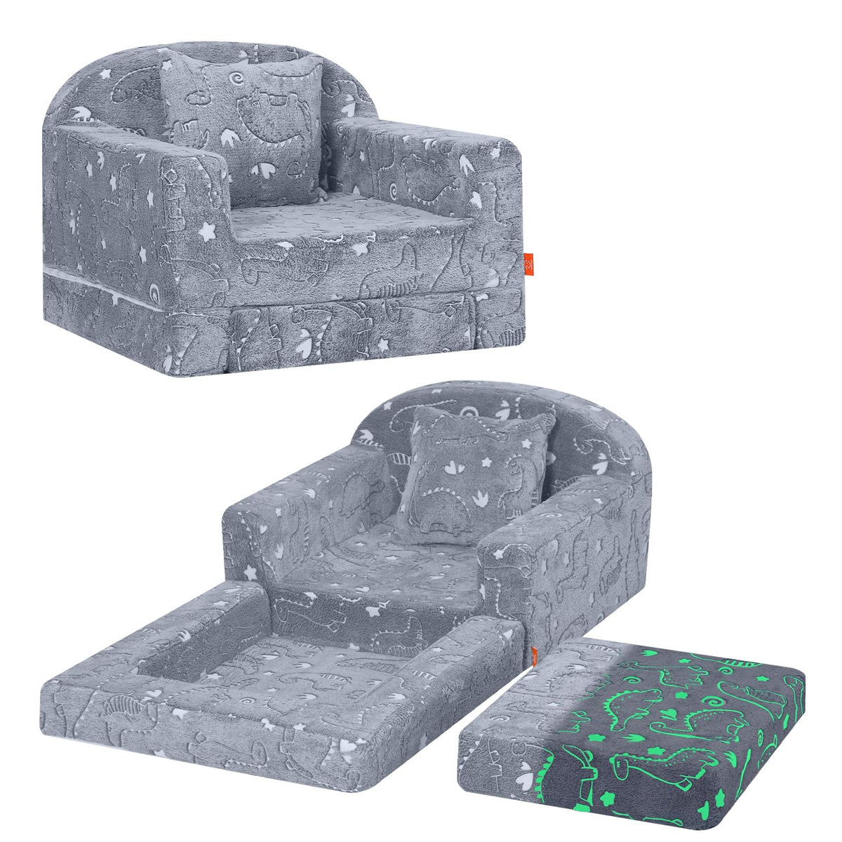 MeMoreCool unicorn kids couches and sofas