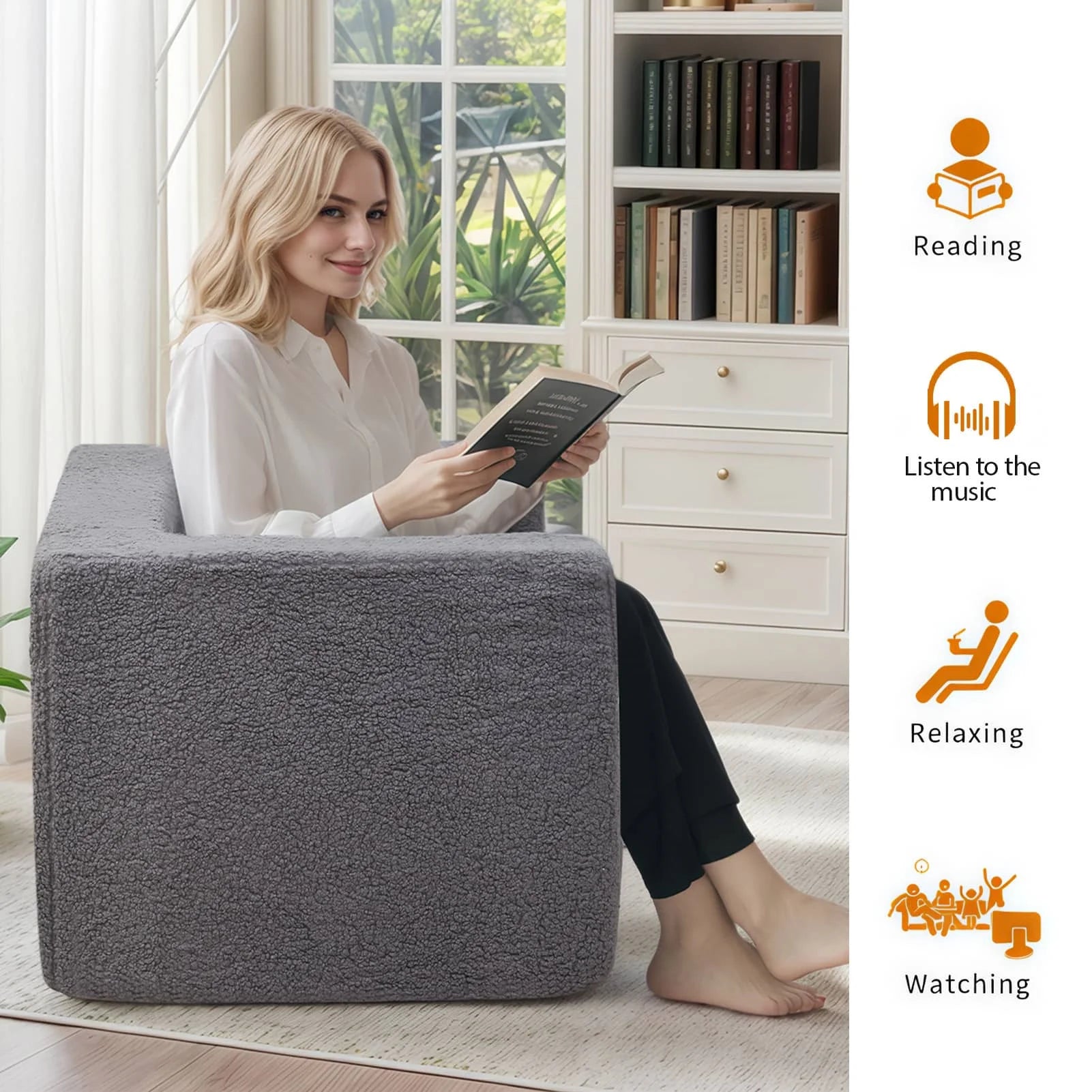 The Giant Bean Bag Chair gives you good support.