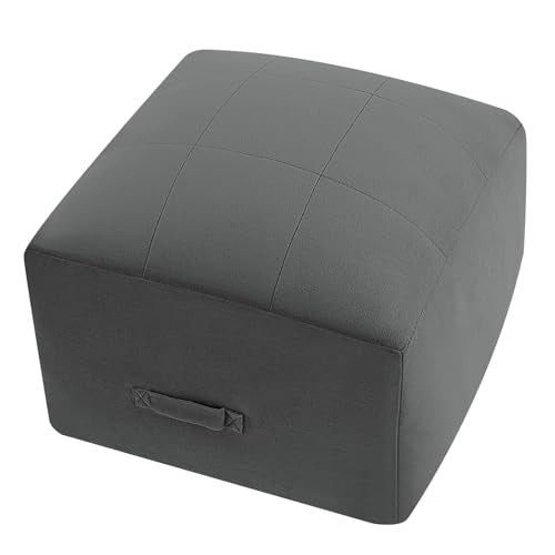 Grid Square Pouf Ottoman, 20"x20"x15" | MeMoreCool, photo 2