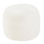 Stuffed Round Pouf Ottoman, 20"x15" Corduroy