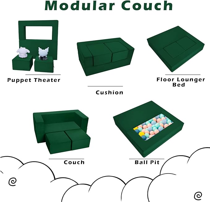 Kids Play Couch Glow in Dark | GlowSofa
