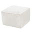 Stuffed Round Pouf Ottoman, 20"x15" Corduroy