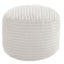 Round Pouf Ottoman Foot Rest, 20"x15"