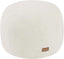 Round Pouf Ottoman, 18" Stuffed Floor Pouf