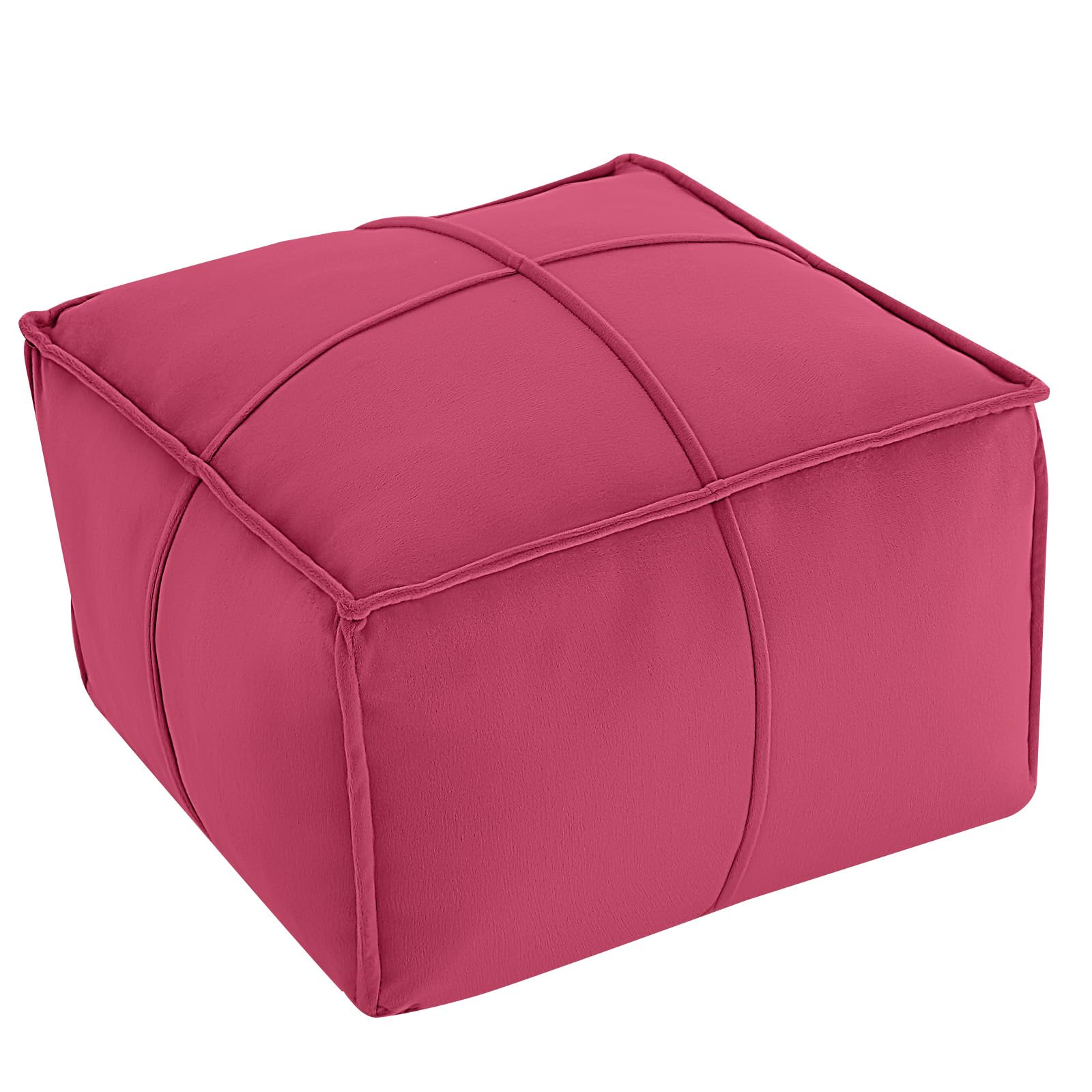 Round Pouf Ottoman Foot Rest, 20"x15"