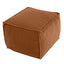Round Pouf Ottoman, 18" Stuffed Floor Pouf