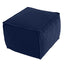Stuffed Round Pouf Ottoman, 20"x15" Corduroy