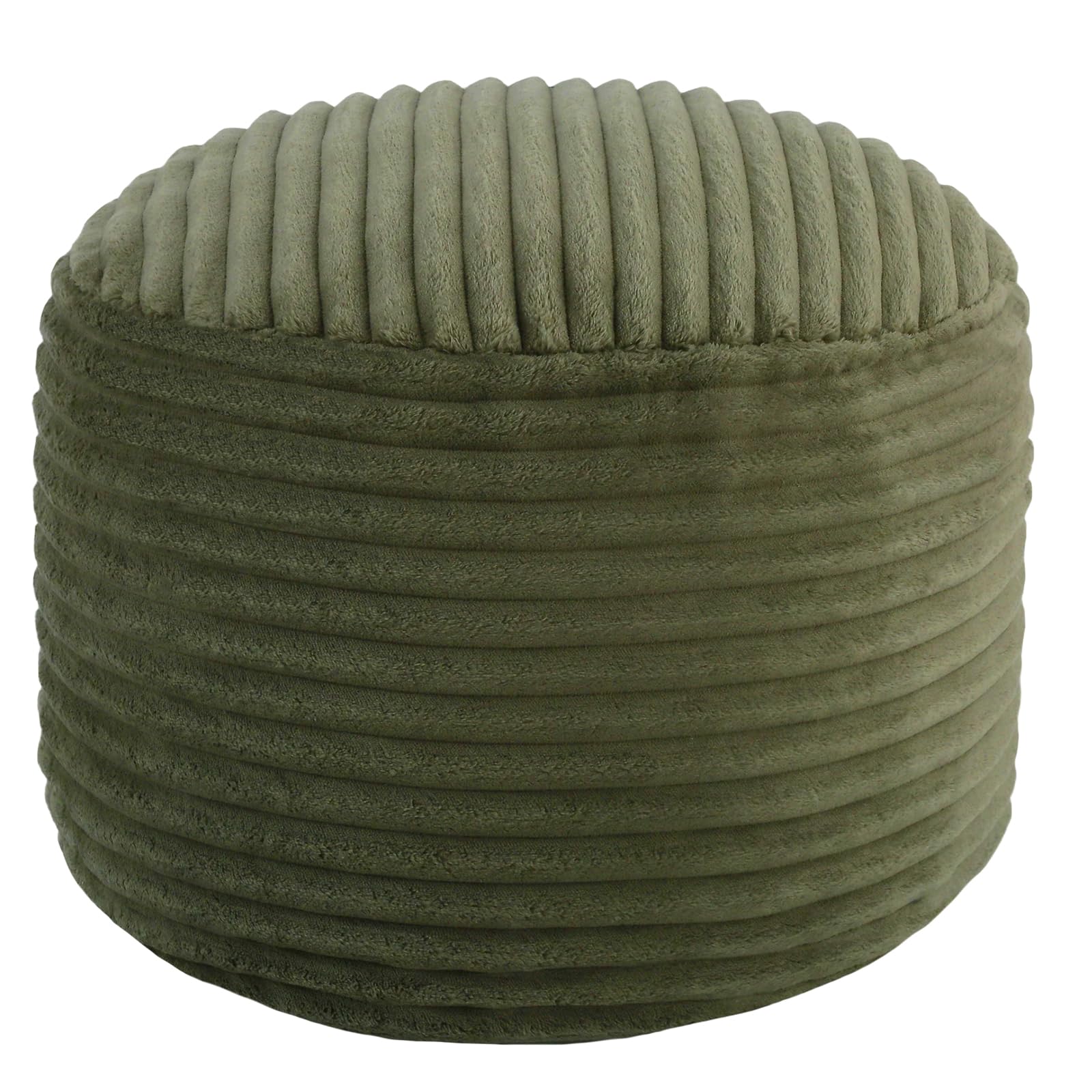Round Pouf Ottoman Foot Rest, 20"x15"