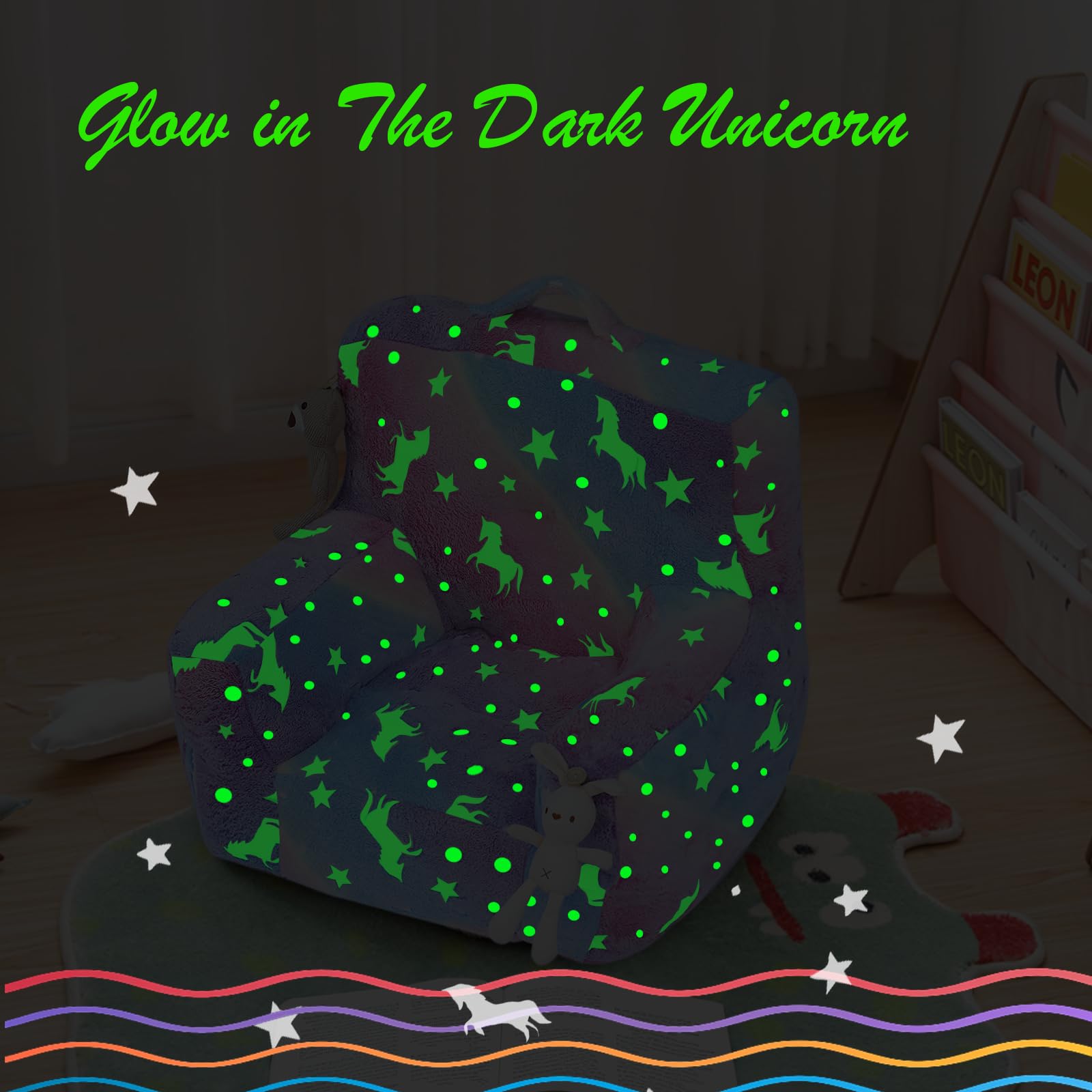 Kids Glow Couch Toddler Sofa Chair