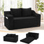Boneless Loveseat Sleeper Sofa Bed, Pull Out Corduroy
