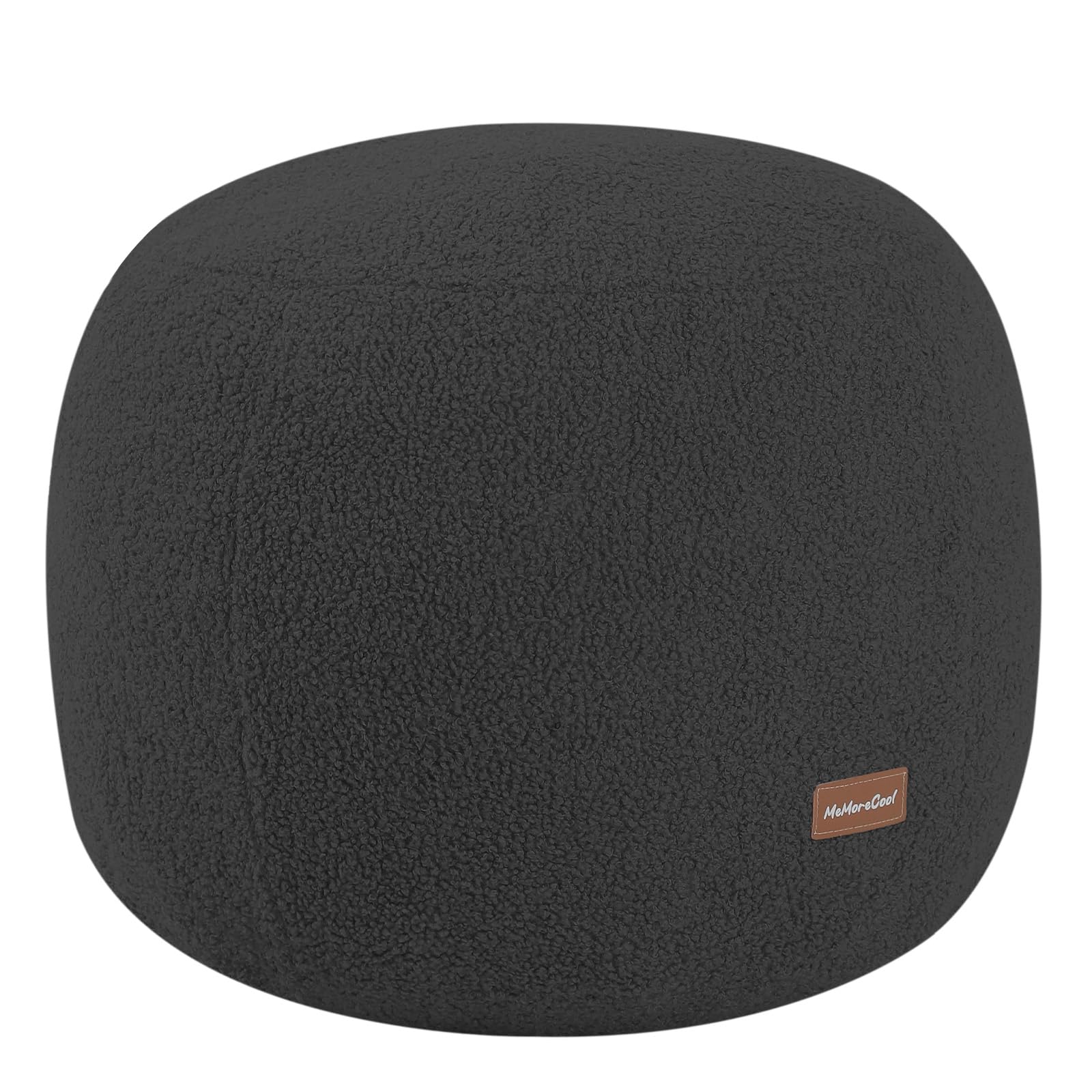 Round Pouf Ottoman Foot Rest, 20"x15"