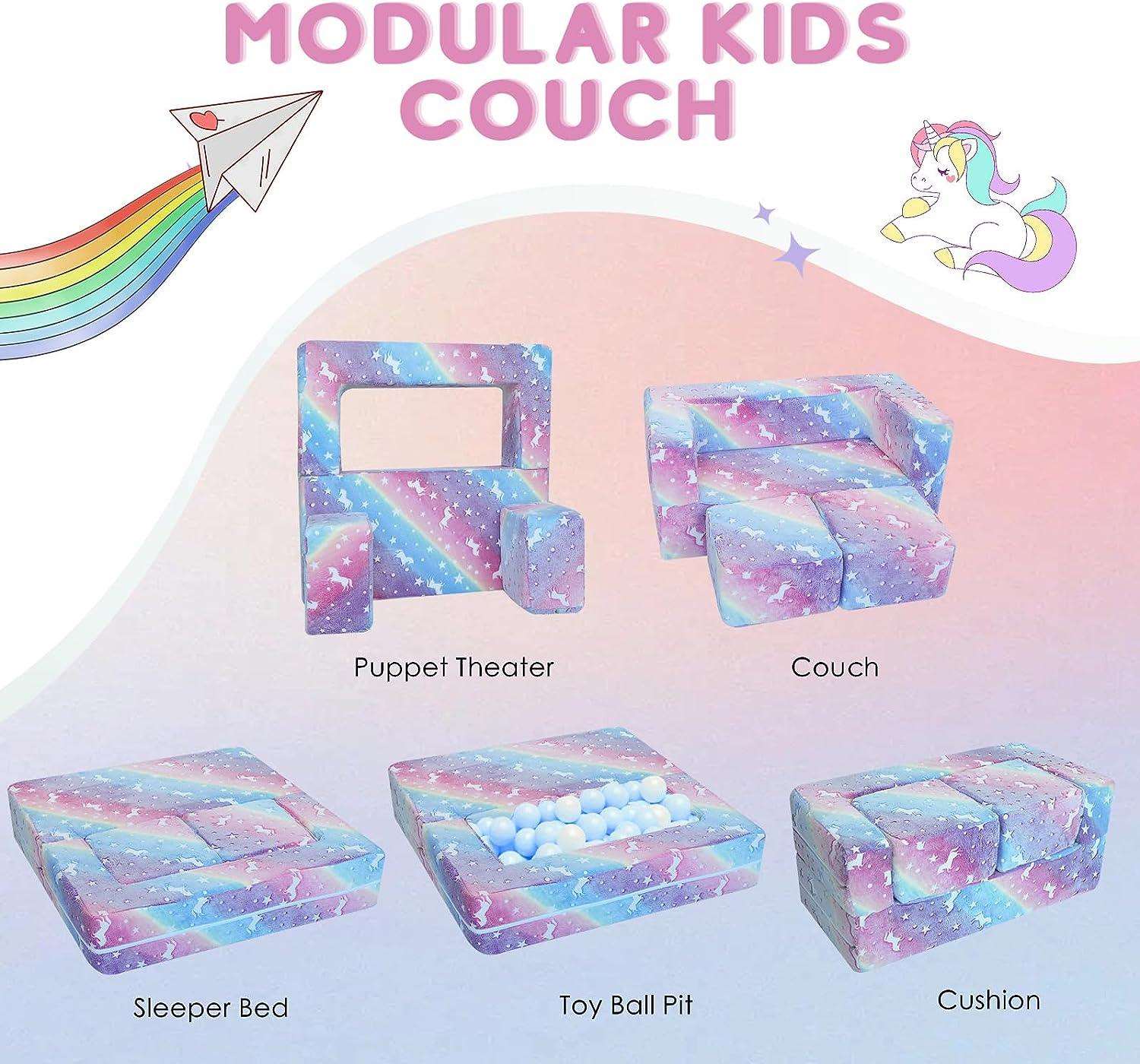 Kids Play Couch Glow in Dark | GlowSofa