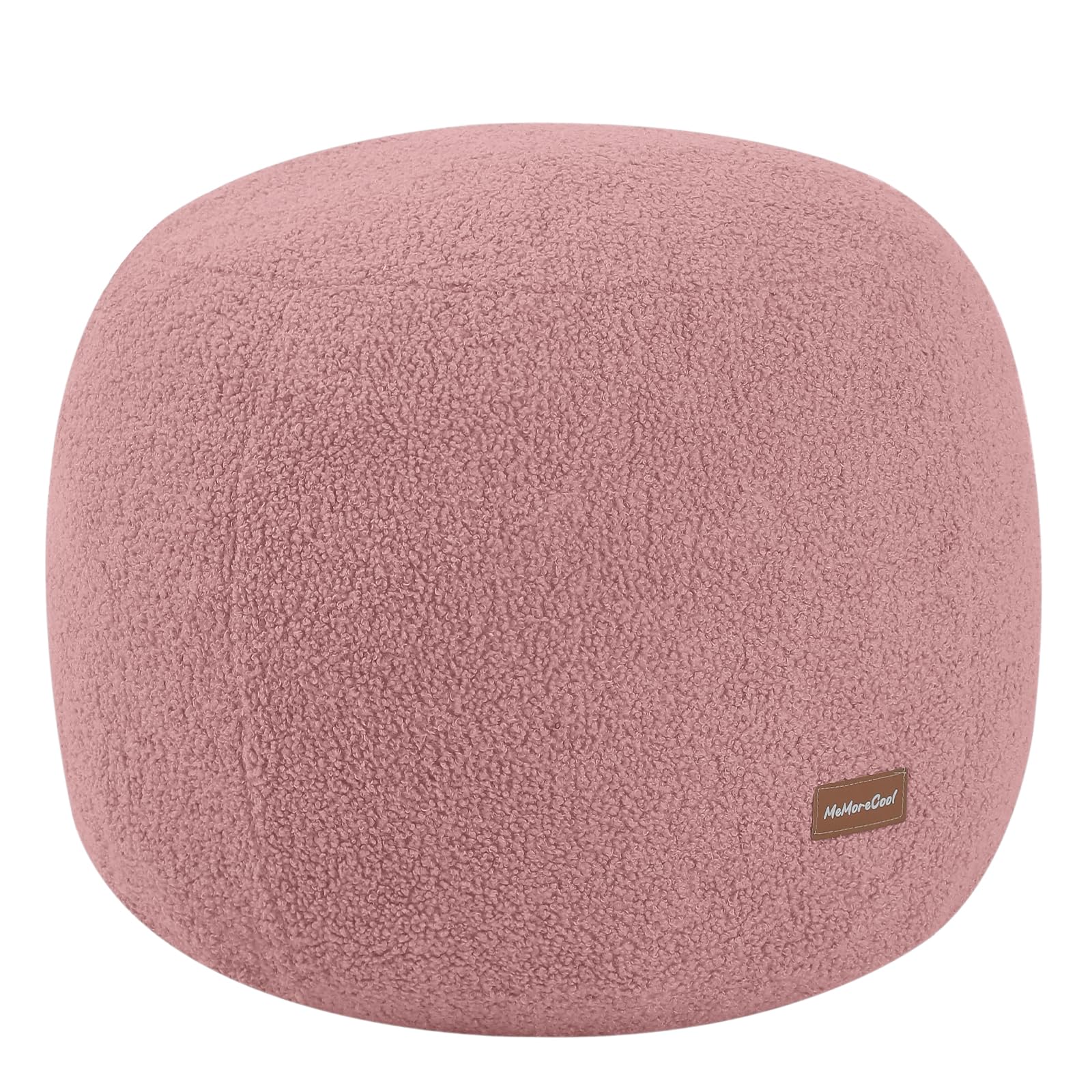 Round Pouf Ottoman Foot Rest, 20"x15"