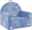 Denim Planet print — blue space fold-out kids couch