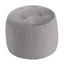 Stuffed Round Pouf Ottoman, 20"x15" Corduroy