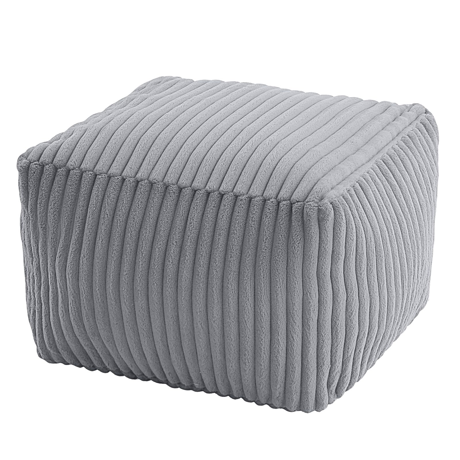 Round Pouf Ottoman Foot Rest, 20"x15"