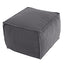 Stuffed Round Pouf Ottoman, 20"x15" Corduroy