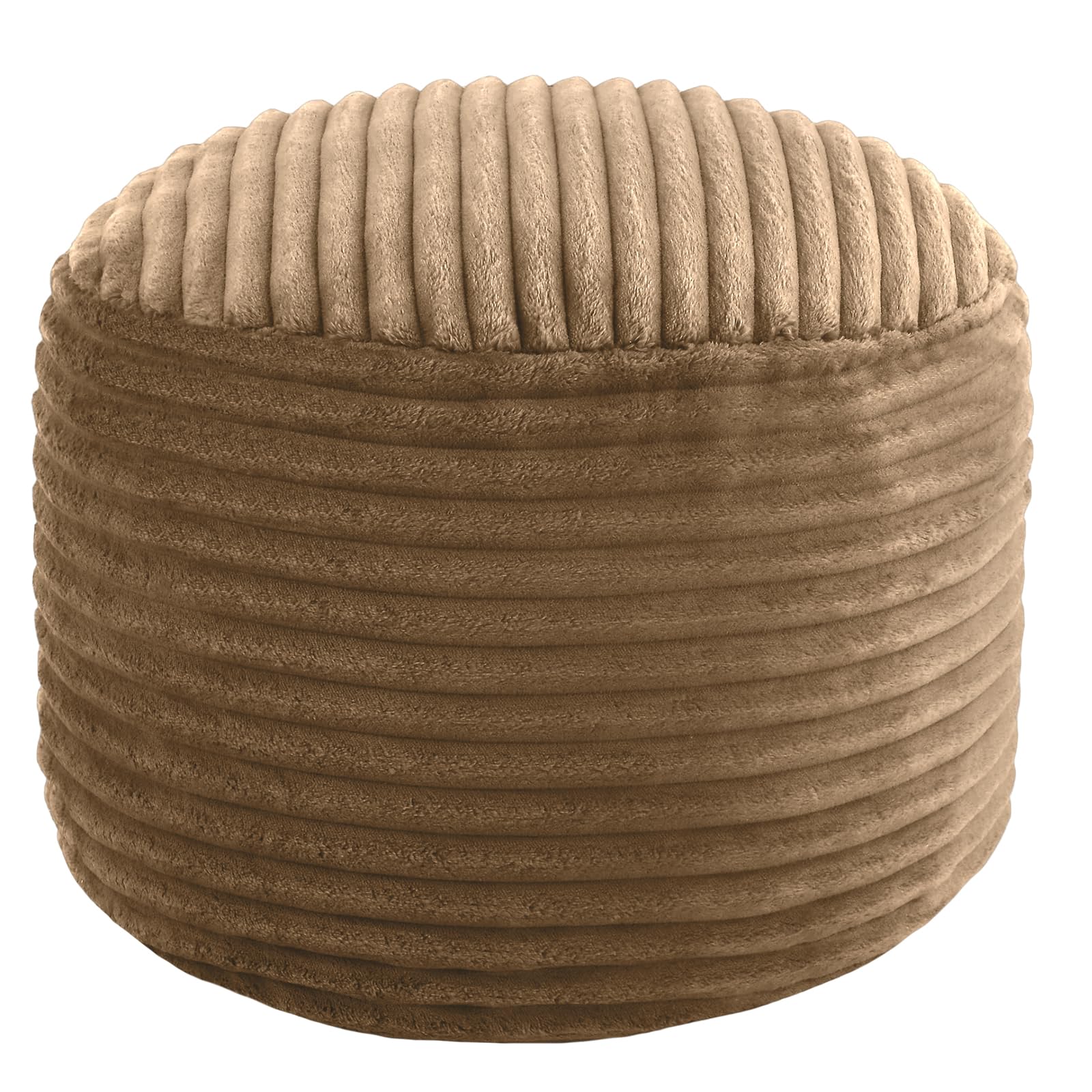 Round Pouf Ottoman Foot Rest, 20"x15"
