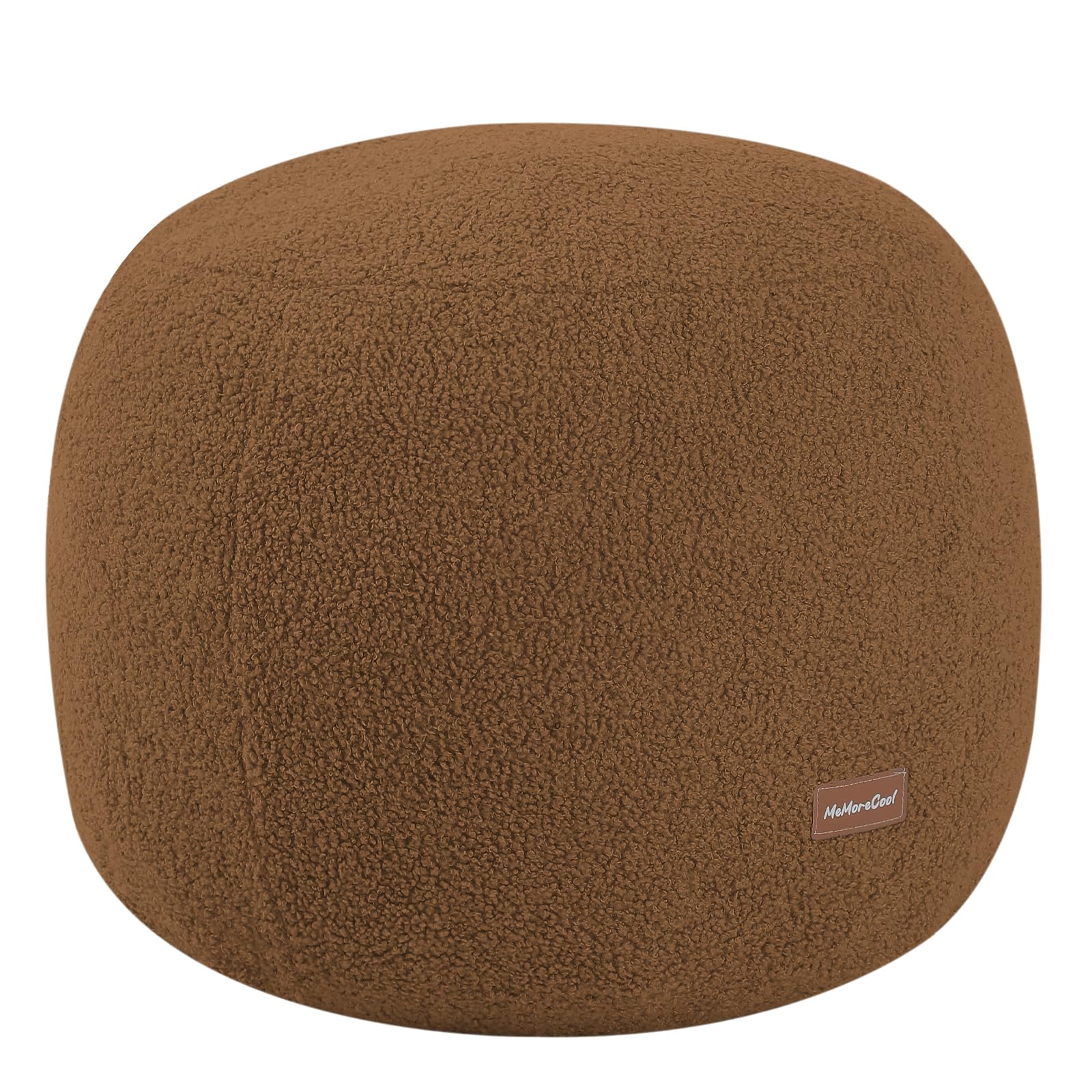 Round Pouf Ottoman Foot Rest, 20"x15"