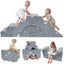 Kids climb and slide on the Glowsofa's Glowing Star Climbing Kids Play Couch