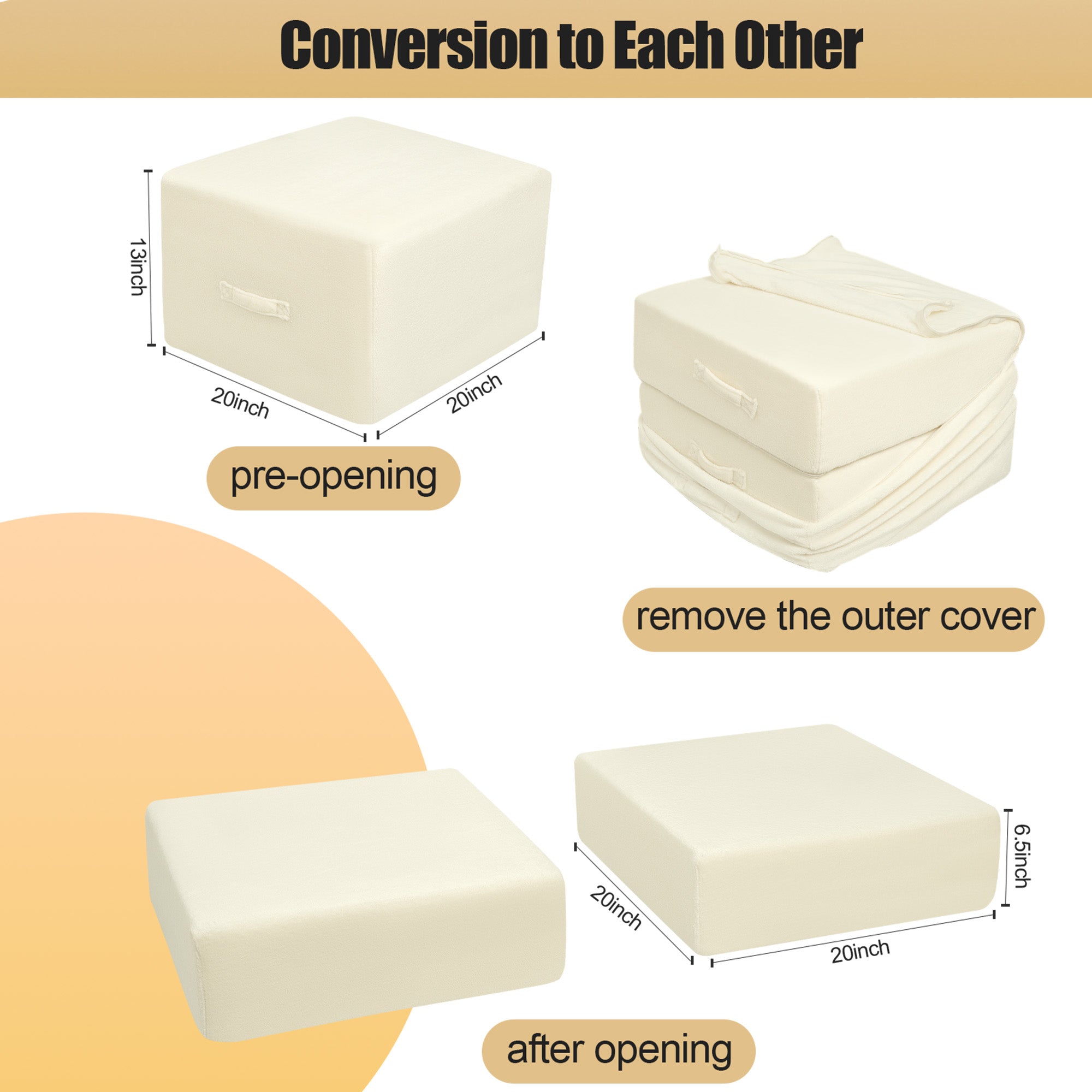 Pouf Ottoman Foot Rest