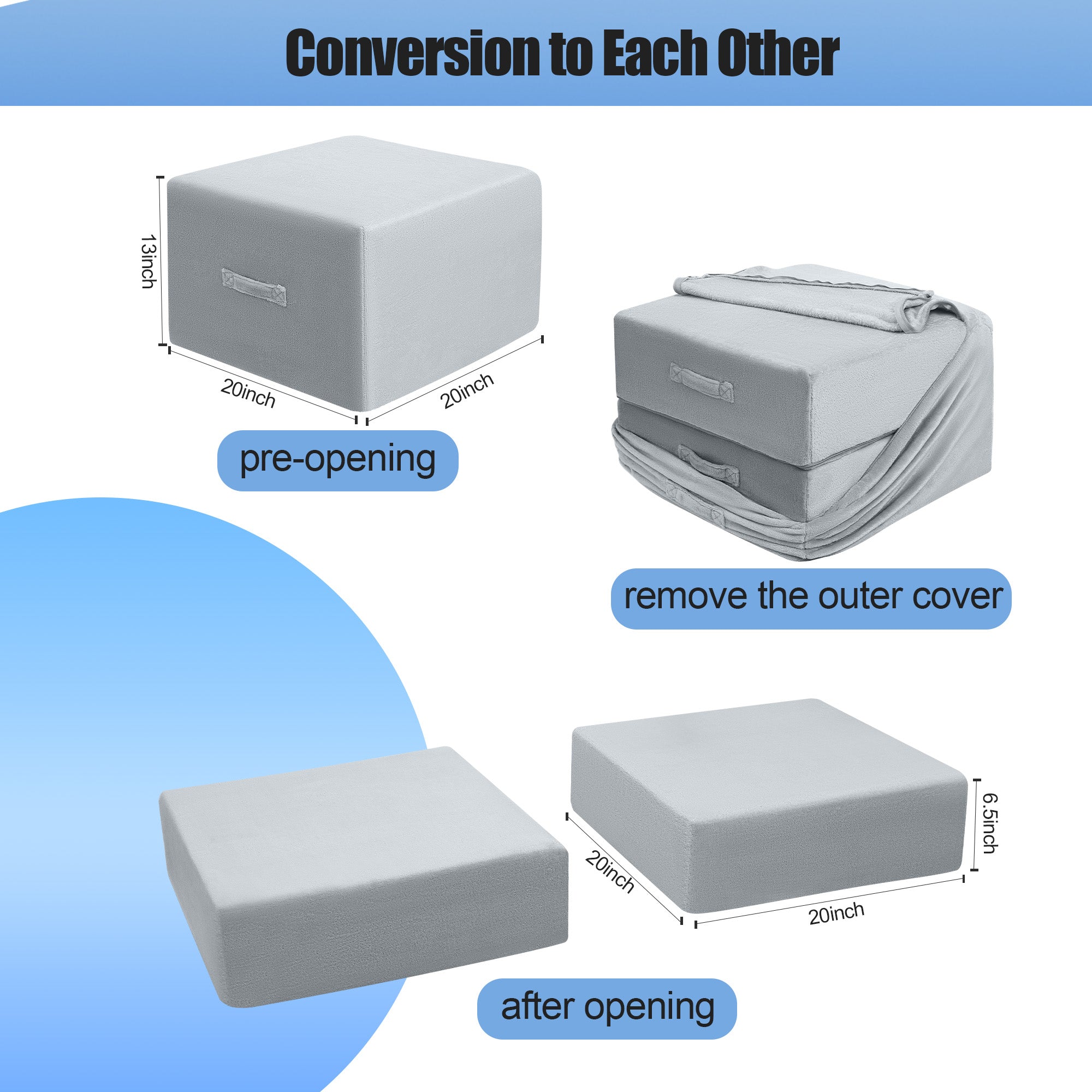 Pouf Ottoman Foot Rest