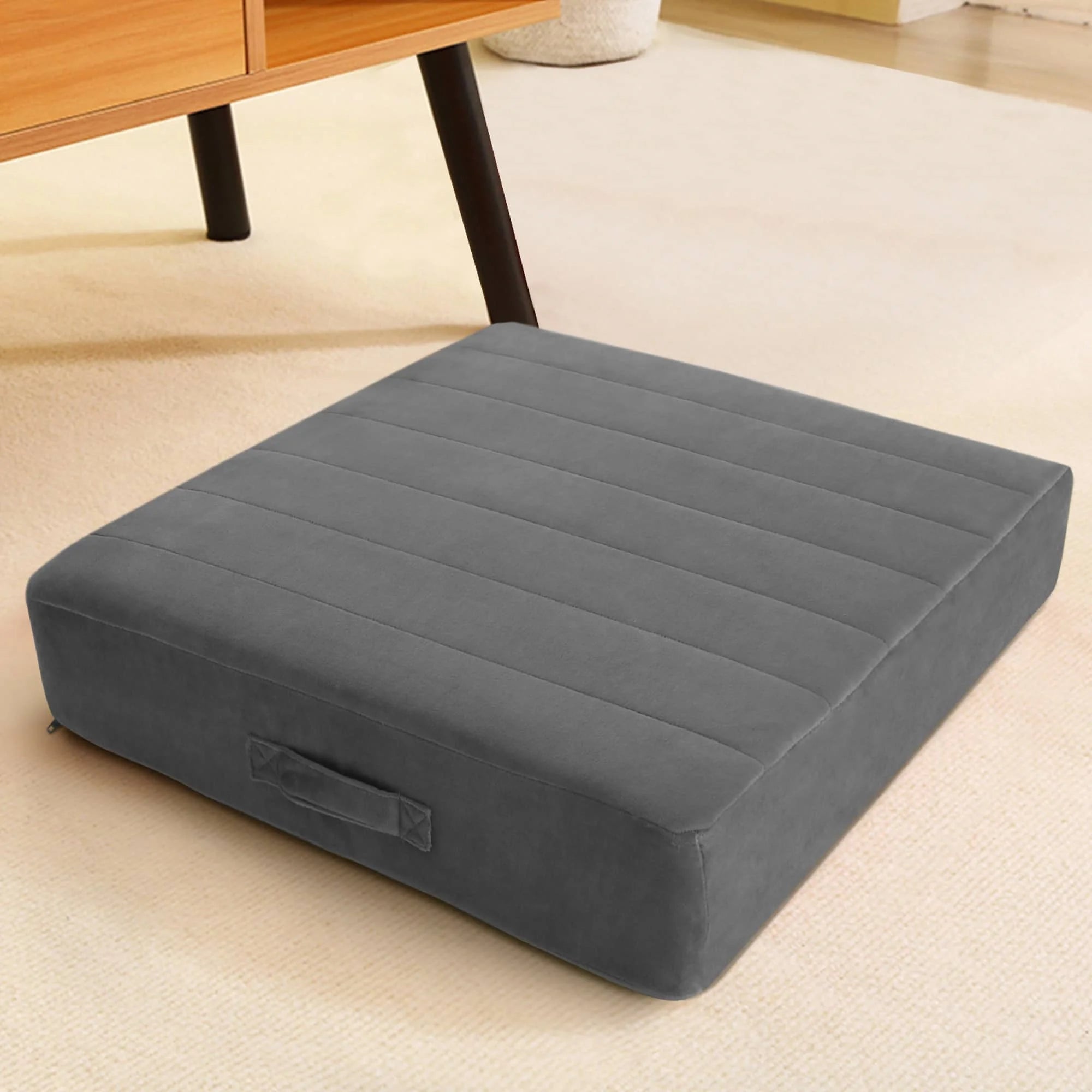 Glowosfa Large Floor Pillows-dark grey