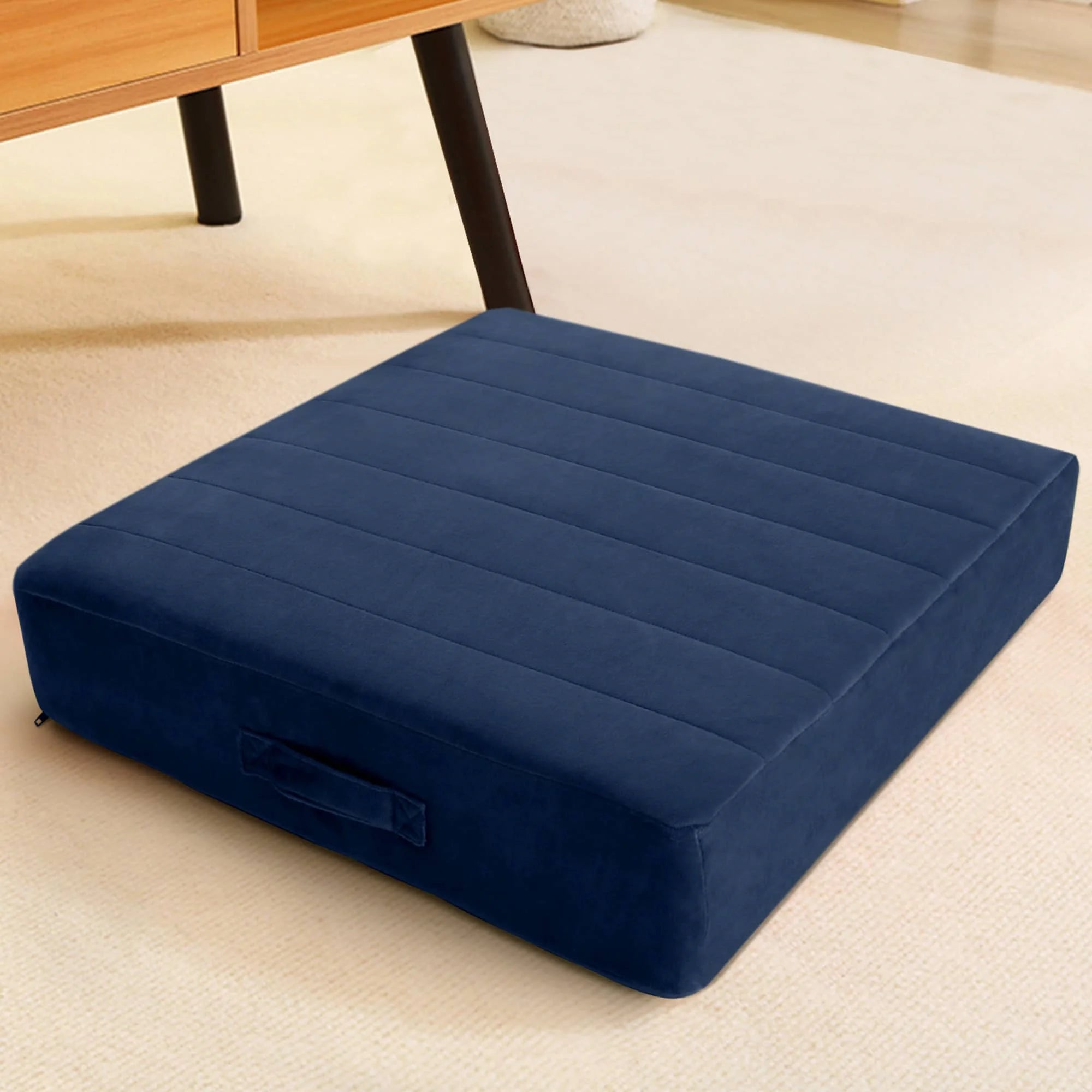 Glowosfa Large Floor Pillows-navy