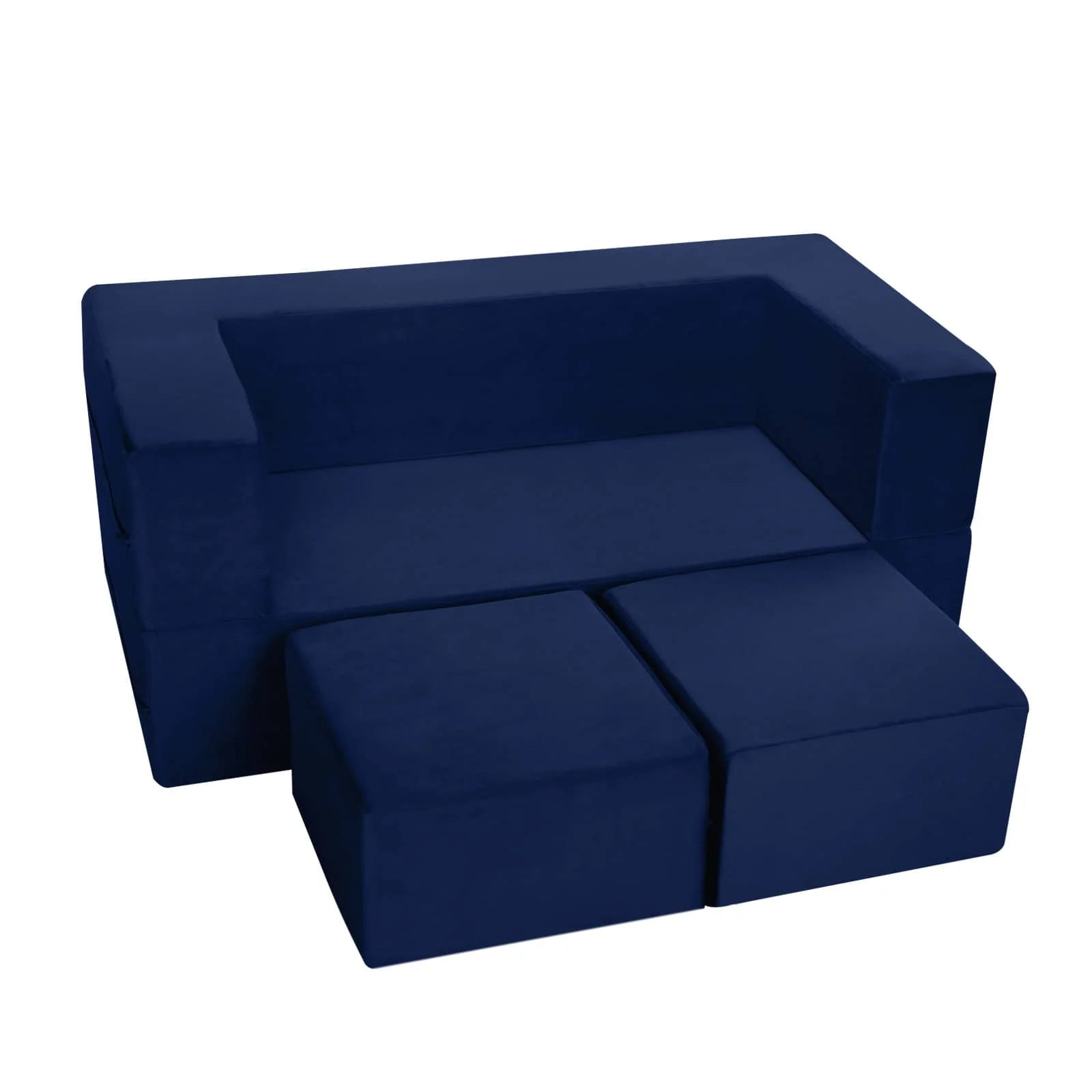 Convertible Kids Modular Couch-Navy