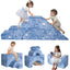 Kids climb and slide on the Glowsofa's Space Astronaut Climbing Kids Play Couch