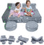Two girls sitting on MeMoreCool Star 8 pieces kids play couch set