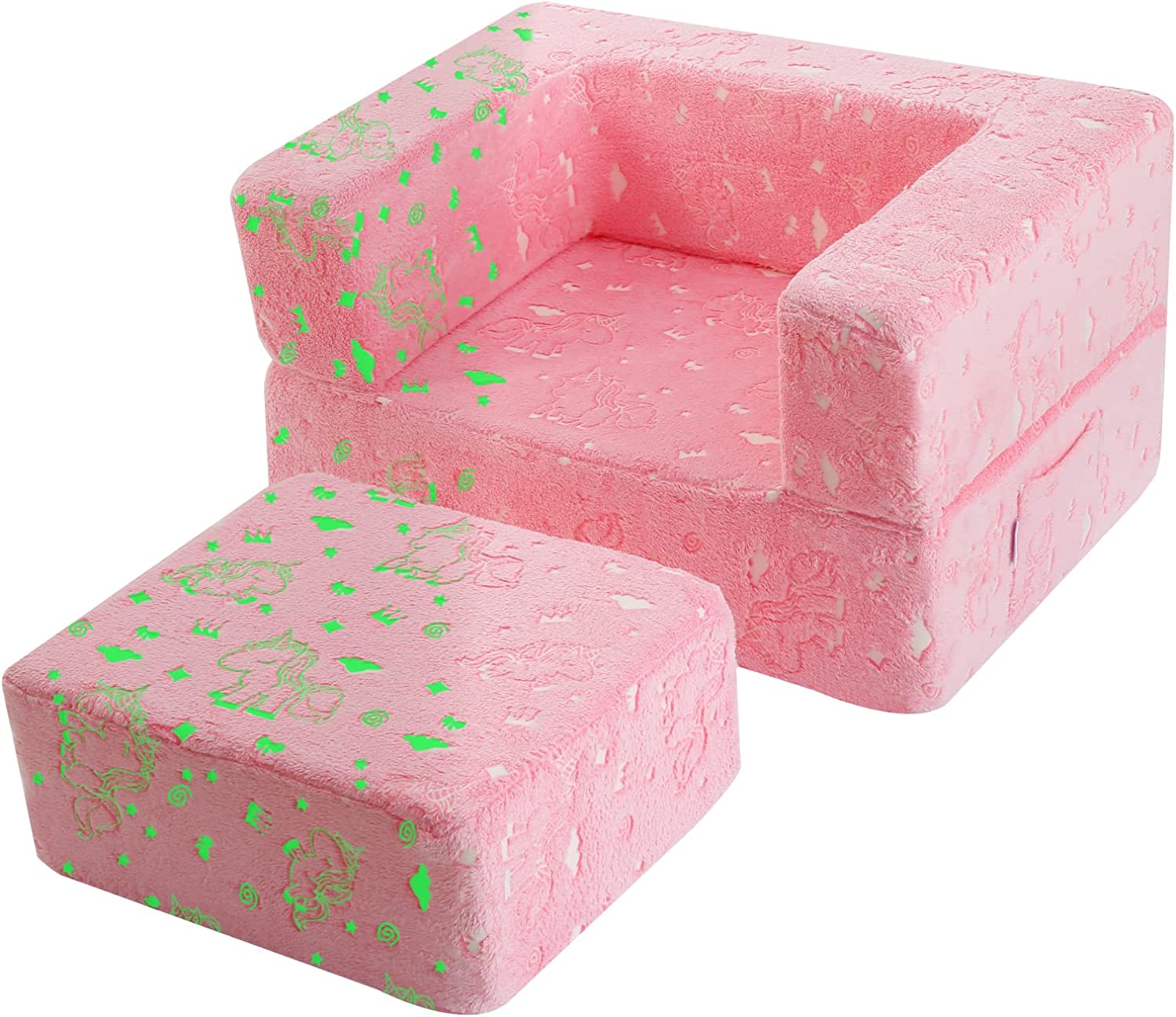 Unicorn Toddler Chair Glow in The Dark